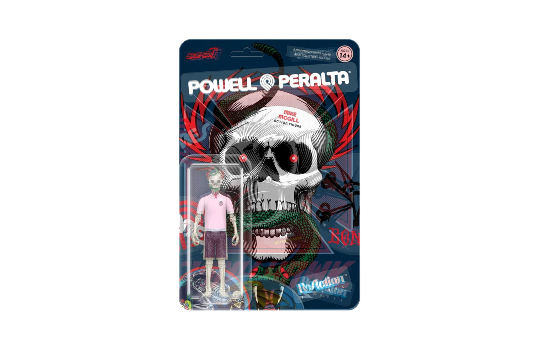 SUPER7 POWELL-PERALTA REACTION FIGURES WAVE 05 MILK MCGILL FIGURE OS