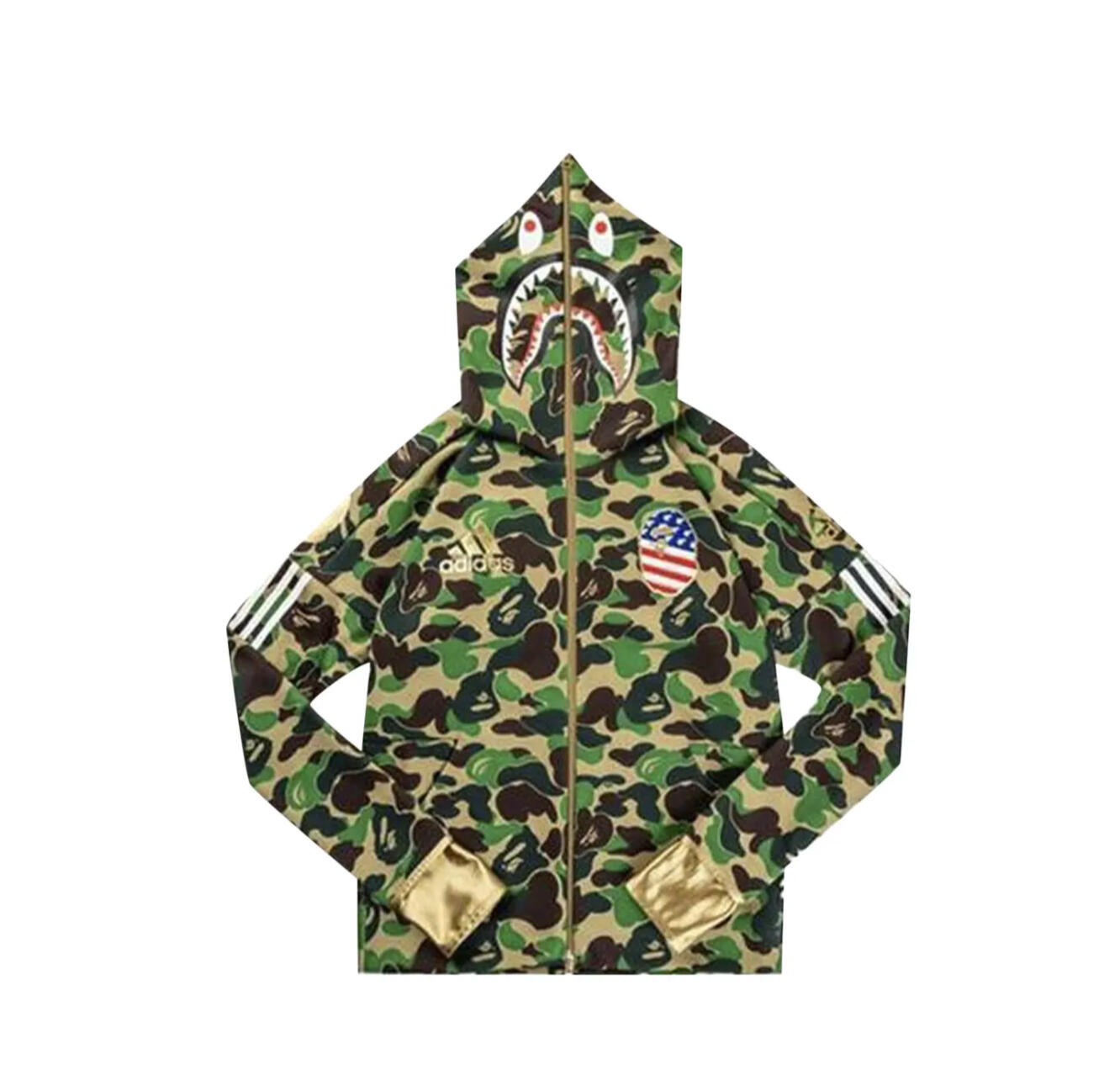 ADIDAS X BAPE HODDIE FOOTBALL talla S $2.190.000
